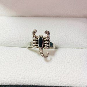 Y2K Vintage 90's 925 Sterling Silver Ring Scorpion